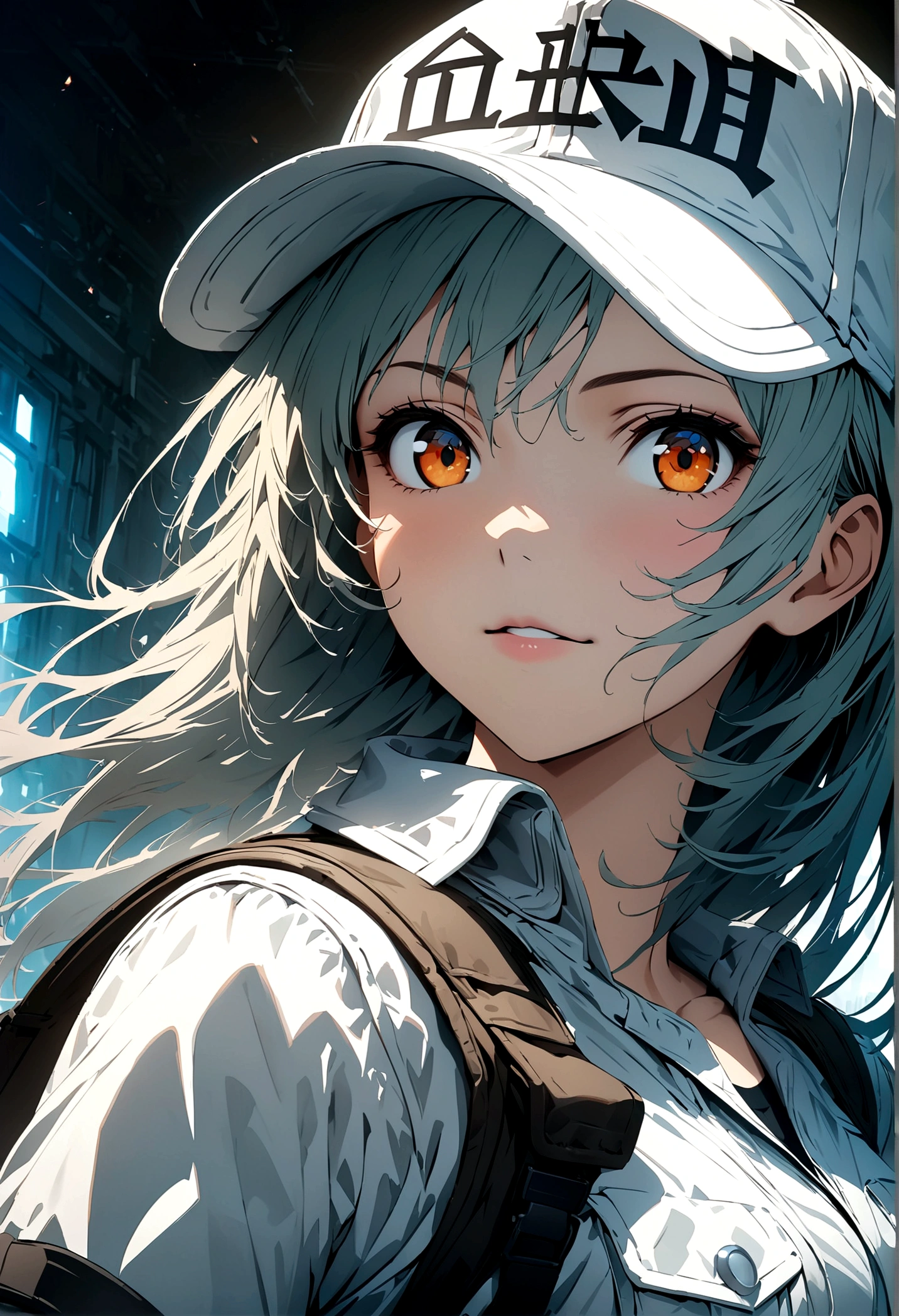 1girl,white blood cell \(hataraku saibou\),hataraku saibou,,Intricate details,Wide range of colors,artwork,rendering,(masterpiece:1.3),(highest quality:1.4),(Super detailed:1.5),High resolution,Very detailed,unity 8k wallpaper