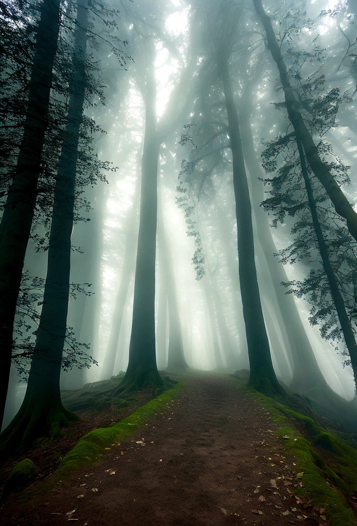 Prompt pour seaart.ai :

"An intriguing image of a dark path in the forest, slightly foggy. In the background, barely visible among the trees, lies the disturbing silhouette of a mysterious monster. At the forefront, une femme se tient au début du chemin, tenant un parapluie, visiblement effrayée par ce qu'elle aperçoit au loin. L'atmosphère est tendue et mystérieuse, with dim light peeking through the trees, ajoutant une touche de mystère et de suspense."