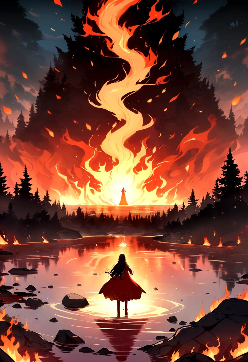 Fire forest, and the lake of fire, Stone,