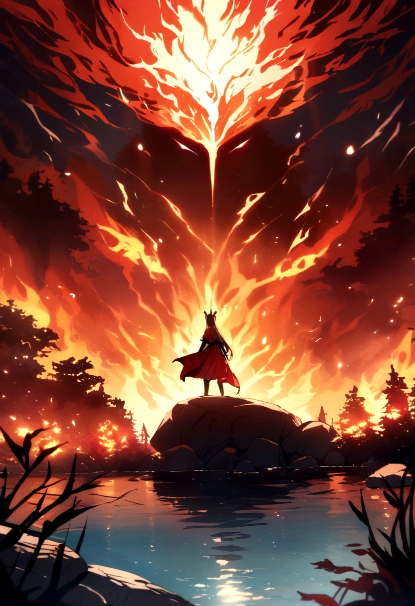 Fire forest, and the lake of fire, Stone,