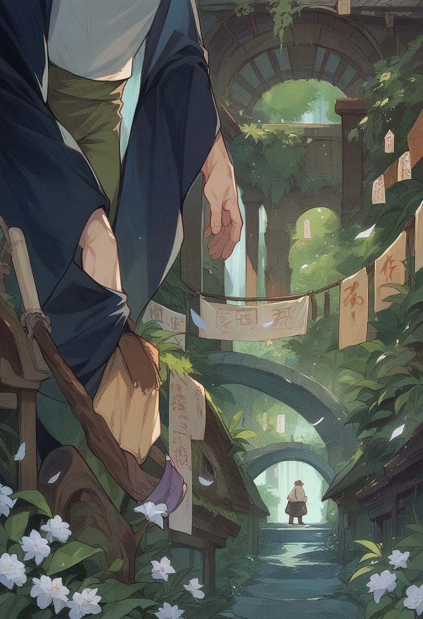 male Ghibli style