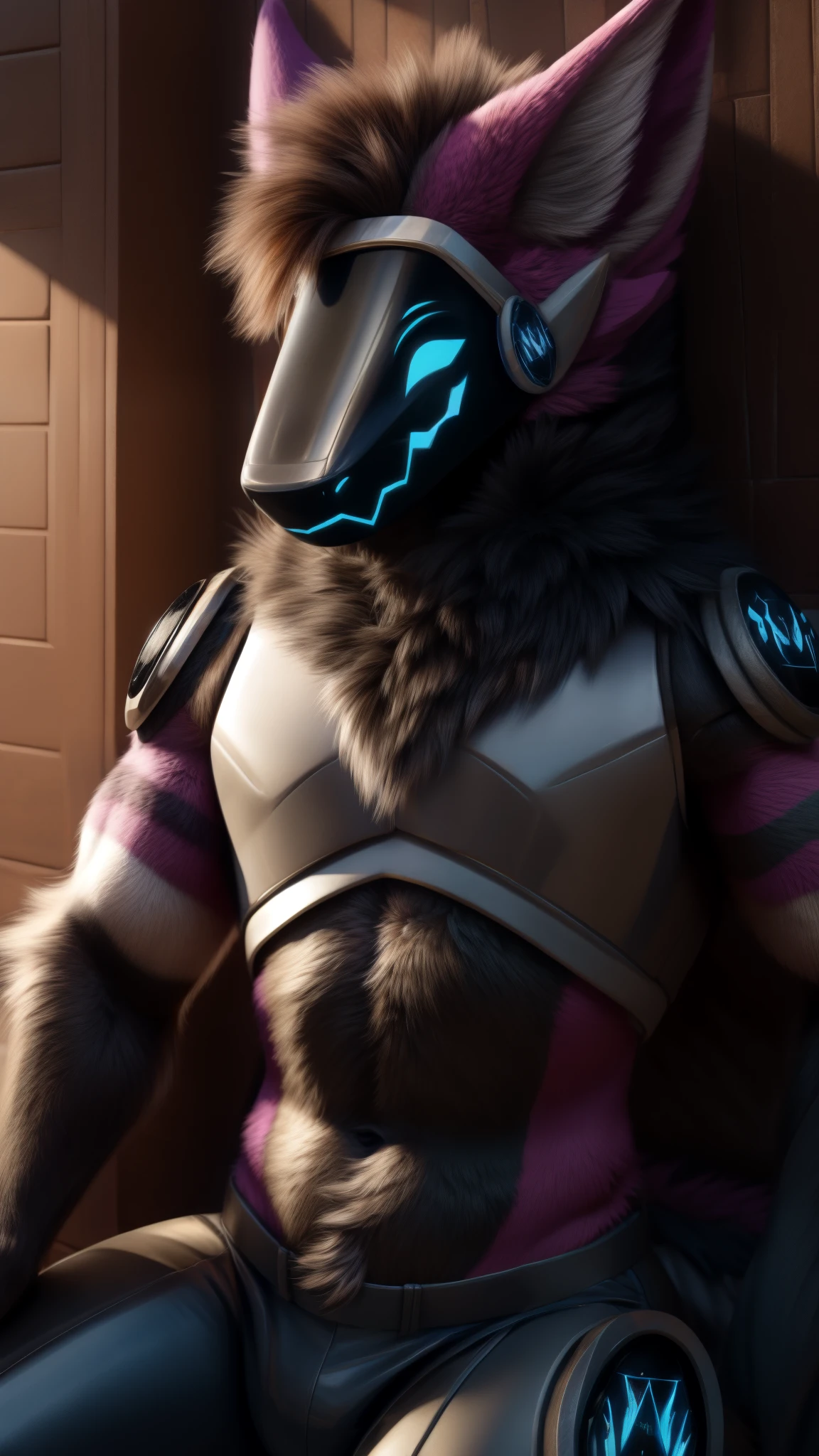Protogen looking at the viewer 