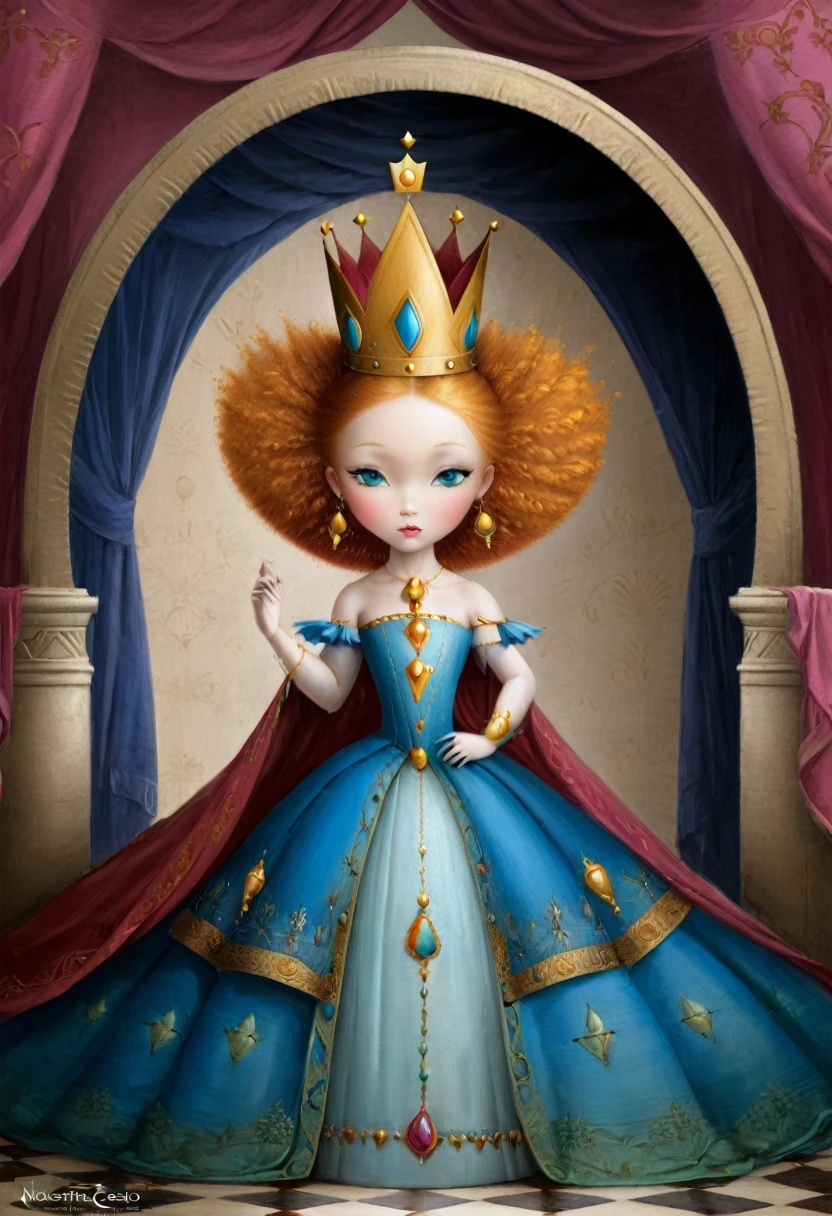 Medieval queen Nicoletta Ceccoli clipart