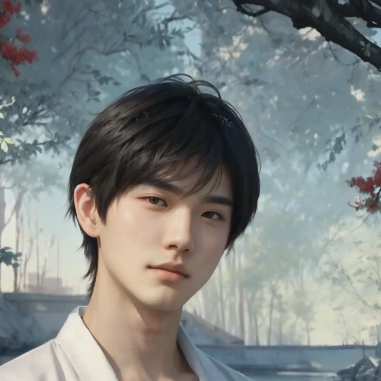 handsome boy,good-looking boy,gorgeous boy, cool boy, teenage boy,traditional Chinese art