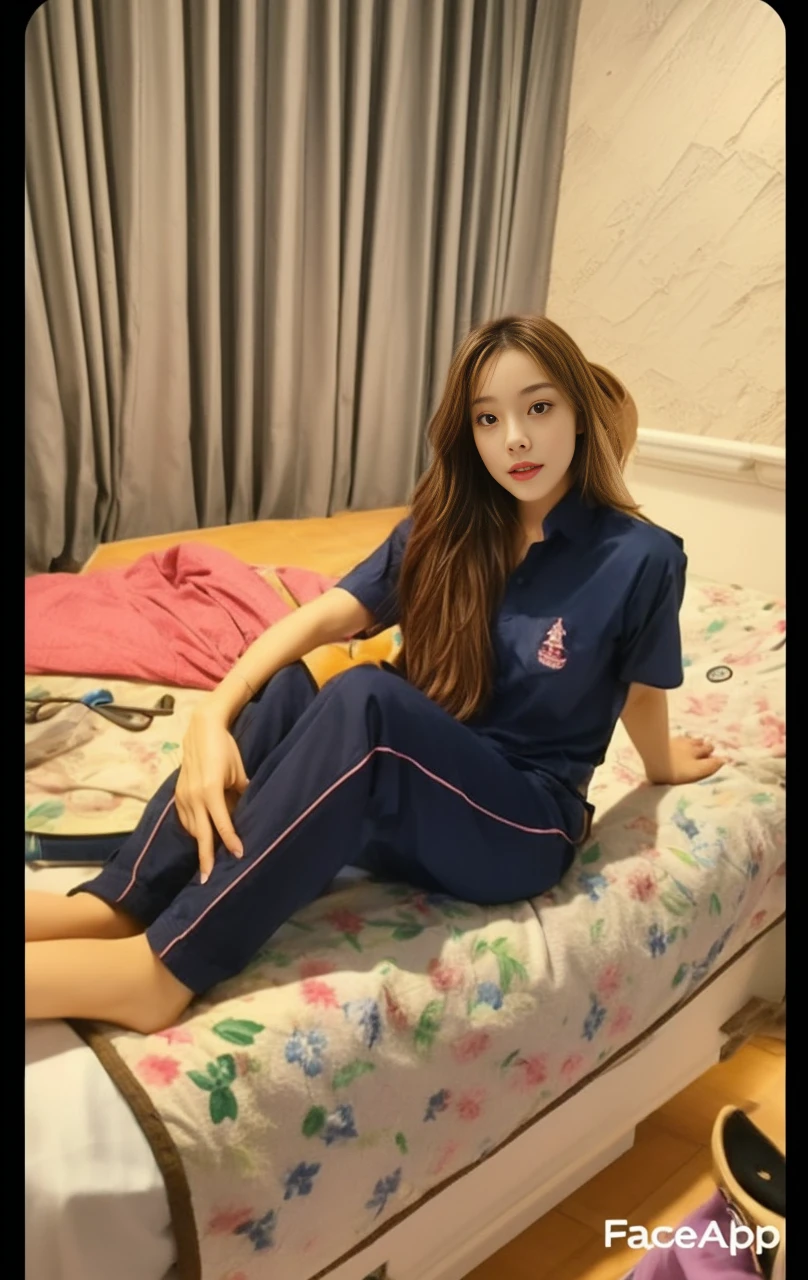 (best quality,10,10,height,Masterpiece:1.2),Special details,(realistic,Realistic picture,Realistic photos:1.37),1 Cute girl in the kitchen,shiny, skin shiny,only,smile softly,BDclothelue shirt:1.3)),short sleeve,shirt, Long pants.,(navy_long_track pants:1.1), ((Kitchen Background)),Dynamic angle,excited,Face focus,dynamic poses,from behind,focus on ass,Masterpiece, best quality, ultra realistic, Too many details, 8k resolution, raw photos, Sharp focus, ((Navy blue shirt:1.1)), short sleeve, long route, perfect body, 2 mature women, 18 years old, Cinema-grade lighting system,blue sweatpants,exercise cloth,correct anatomy,perfect body, correct body, Sharp face, Correct body anatomical, full body, realistic gestures, long-haired, realistic poses,Wear long shorts...........................,The legs are long.,Good shape,carved girl, Slender figure, model, Good shape, beautiful body,blue sweatpants, two girls kissing