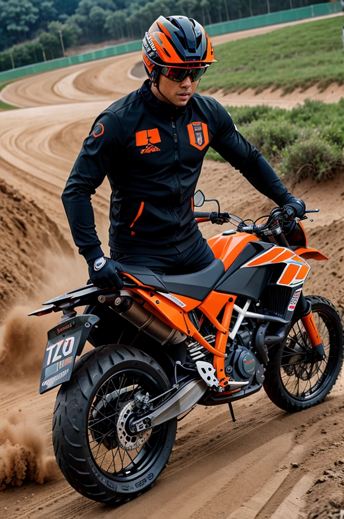 Ronaldo riding KTM 390