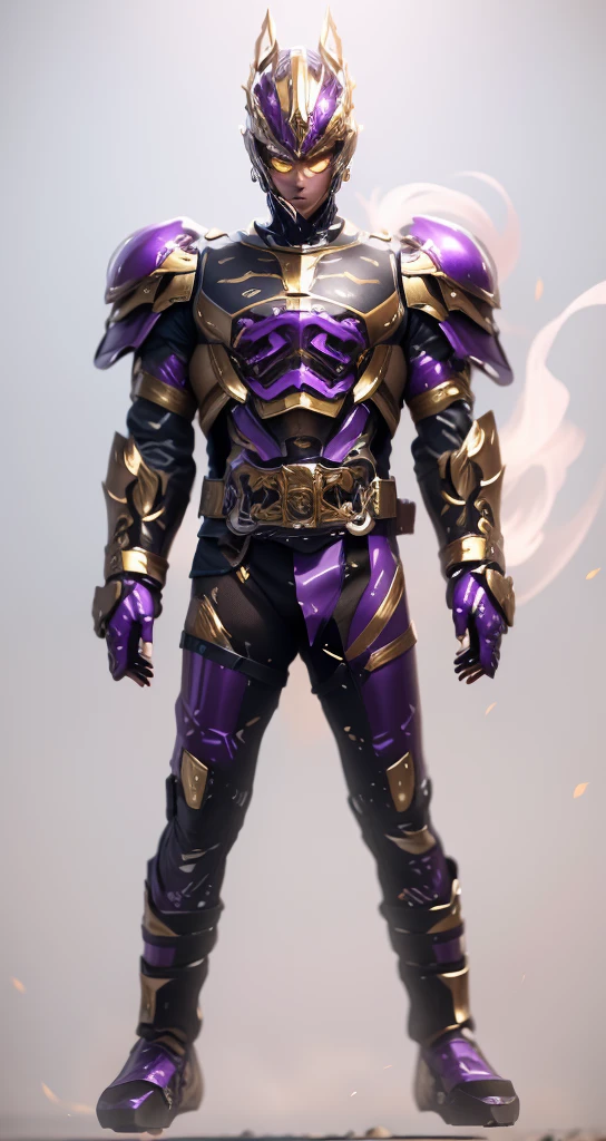 The color changes to purple and gold,Some purple and gold(Ensure its layering and armor texture,Purple is the main color,Add some gold for decoration)
