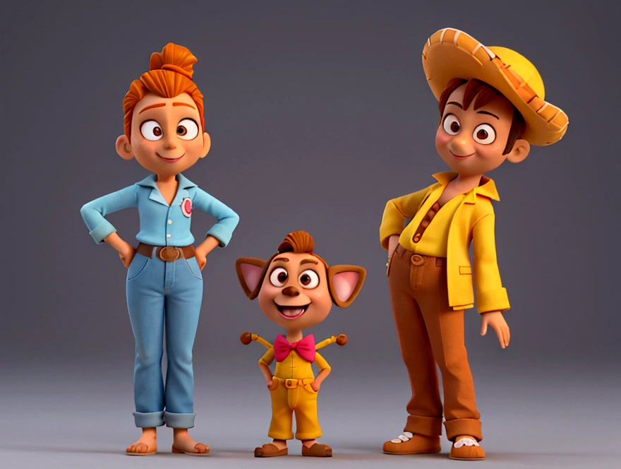 Personagem de desenho animado de um cachorro Chihuahua marrom escuro e marrom claro, lingua para fora quase sorrindo, animation character, Caractere estilizado, animation style rendering, 3D estilizado, Arnold Maya rendering, Stylized 3D rendering, toon render screenshot, Personagem 3D, Personagem 3D, Stylized 3D rendering, 3D character rendering, personagem de desenho animado, Personagem de close up, Pose de personagem, (Estilo Pixar) com fundo branco