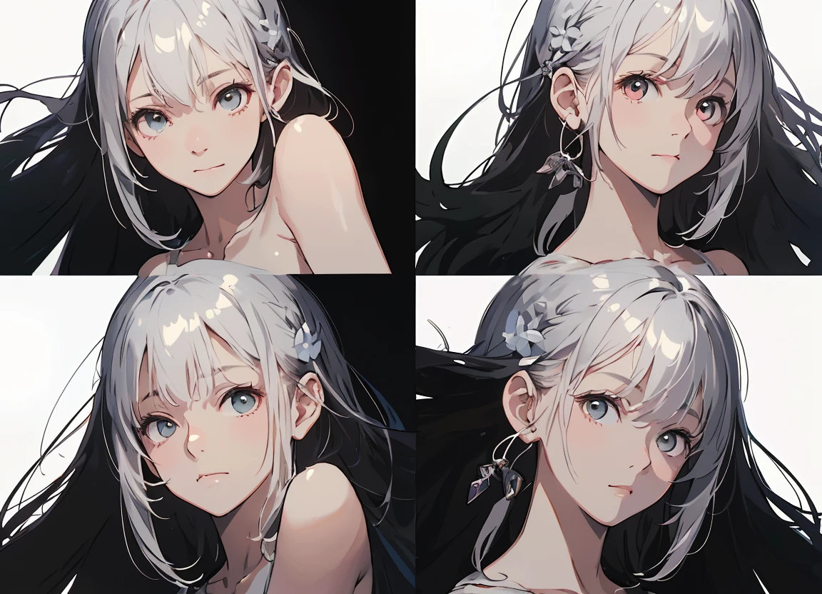 Affordable design, Clear lines, High sharpness, (best quality,4k,Perfectly sharp,Ultrafine,high resolution,masterpiece:1.2), Perfect anatomical structure:1.5, Official Art, Illustrations that tell stories, (White background:0. 9)、Body Positivity、Various body expressions、(Random and mysterious poses))、perfect beauty、Perfect beautiful face、(it's very windy)、Rich expression、Dynamic Synthesis、Golden Ratio Composition、colorful、((color々Different angles and perspectives))、Anime drawings、((Break stereotypes))、 Radiant Skin、(Natural Beauty)、Bangs、Long straight hair、(Soft, flowing hair)、(Rural)、outdoor、((nostalgic vibes))、((Play and worry-free))、(Diverse roles)、((Beautiful posture))、(Sunny atmosphere)、(vivid color)、shorts、Brown hair、A faint smile、 ((emotion))、Bangs、natural reaction、Summer Clothing、(Ponytail)、(6So small)、Rural、((fetishism))、show your thighs、Gale、Energetic pose、Smiling among the hydrangeas、belly button、