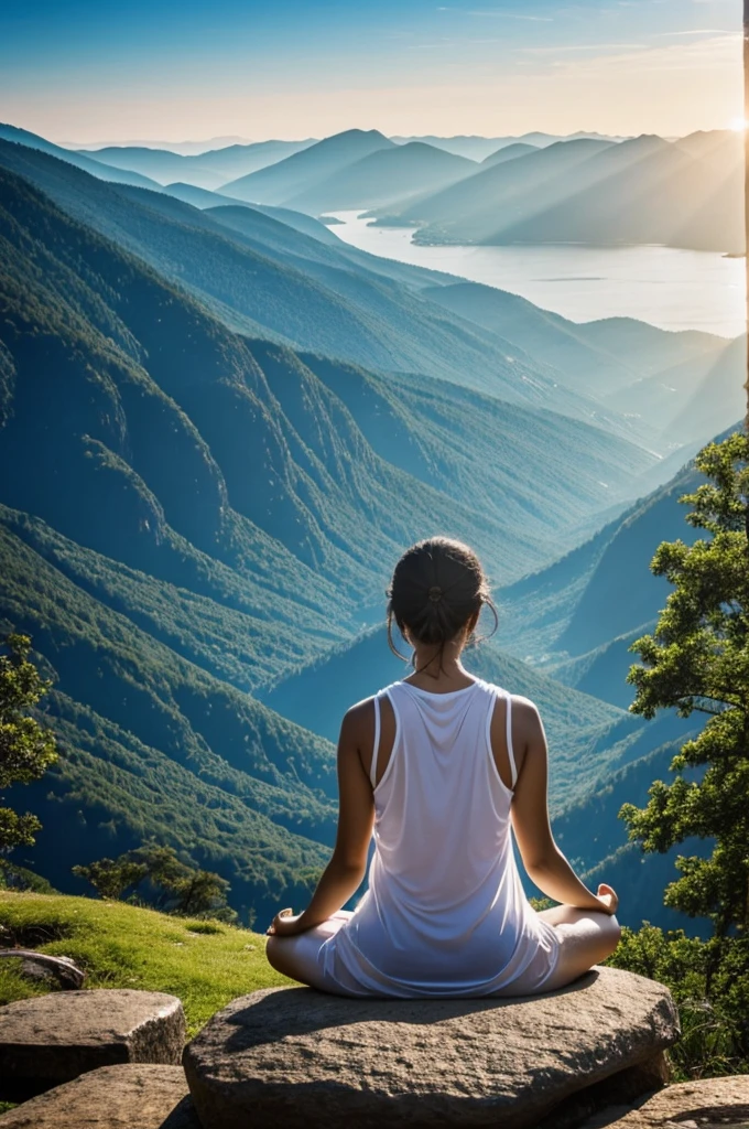 Beautiful meditation scene