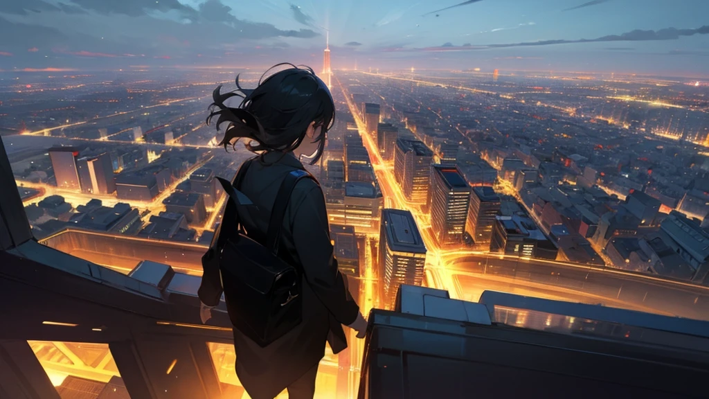 Chasing shadows, city lights