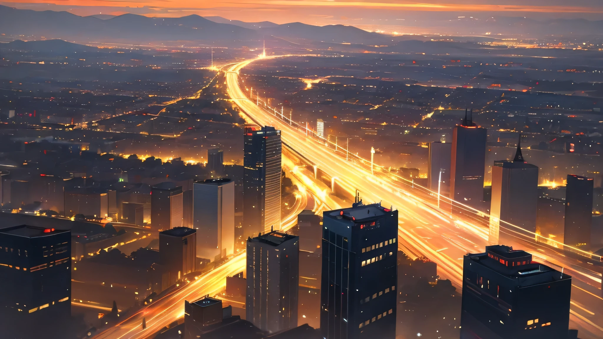 Chasing shadows, city lights