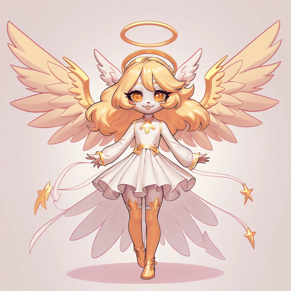 Angel in Alizarin aesthetic art style