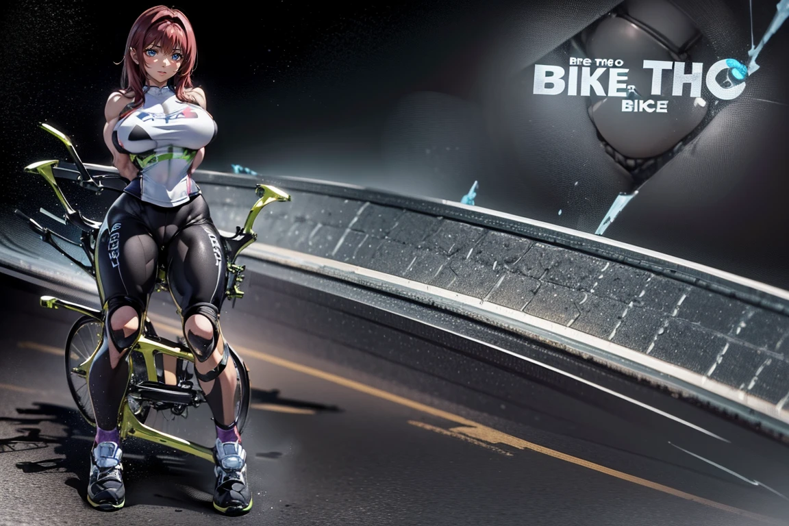 (Private 4K)、(High resolution:1.2)、(High freshness:1.2)、、(Whole Body Ezbian:1.2)、(Destroy the bike:1.8)+++,,((Woman with exaggerated big physique))、(Huge muscles:1.4)