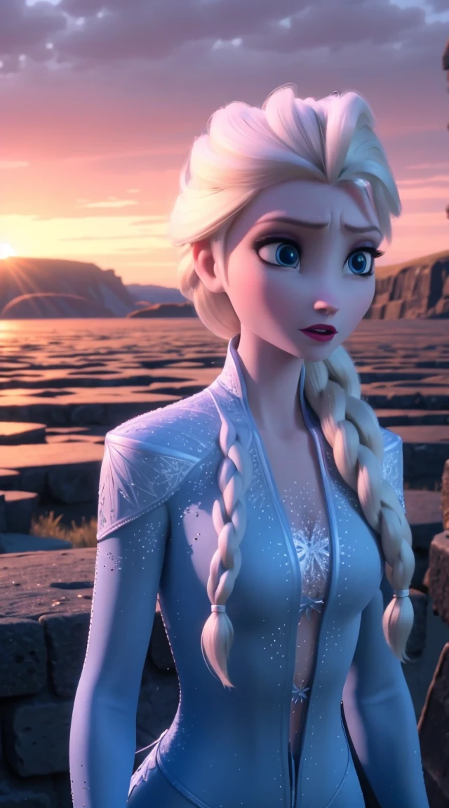 woman in frost world
