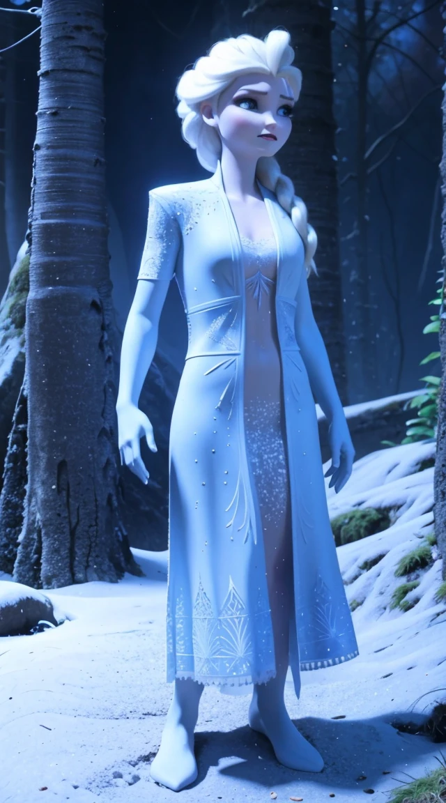 woman in frost world