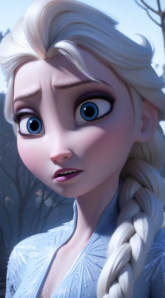 woman in frost world