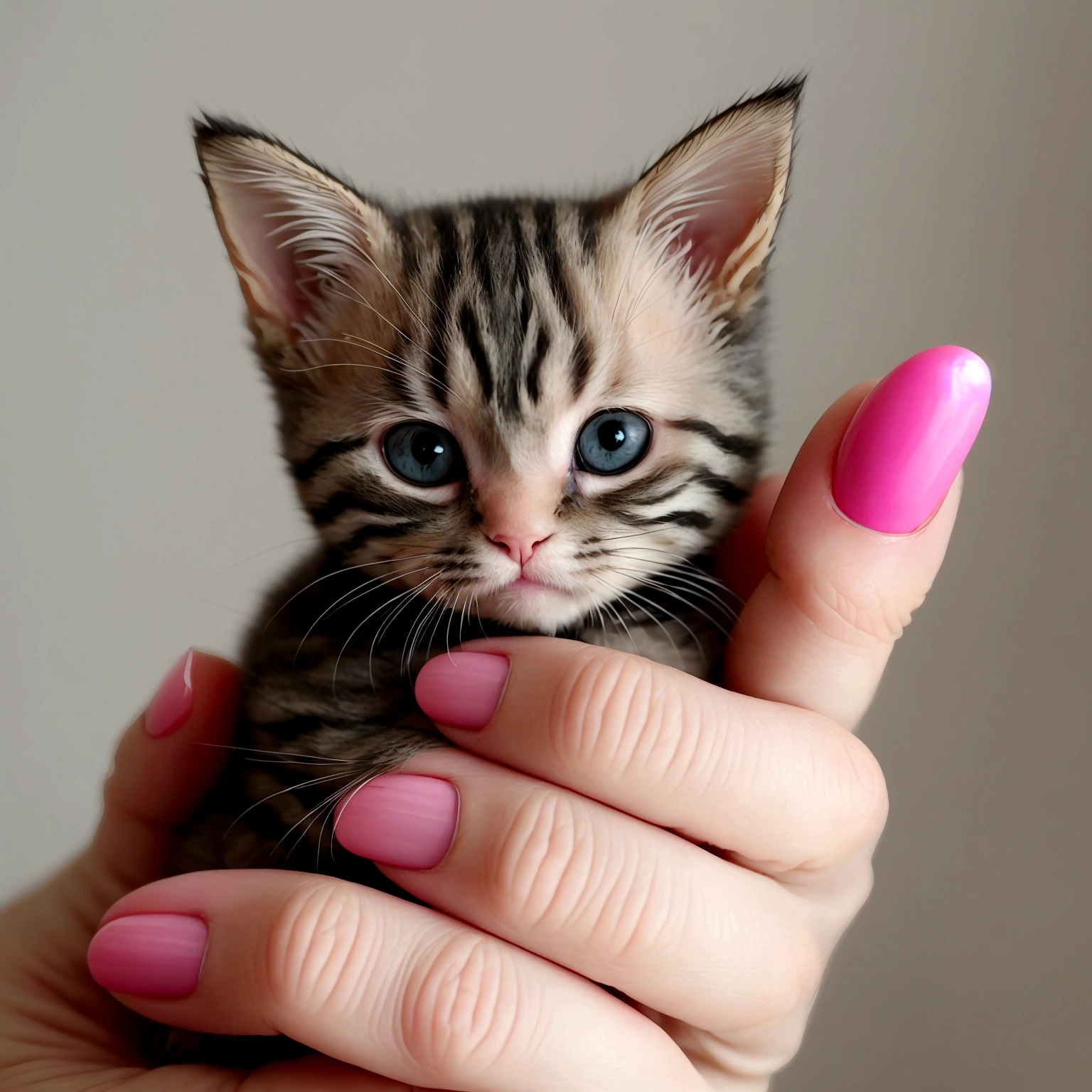 A person holding a small kitten with pink claws, Cute and adorable, Miniature Kitten, Nice and cute, Beautiful and cute, Adorable and cute, Adorable kitten, Cute and adorable, Just a cute thing, Cute kitten, a cute adorable, 史上最もCute kitten, very cute, Cute Colorful Adorable, Sit on the finger, cute little creature