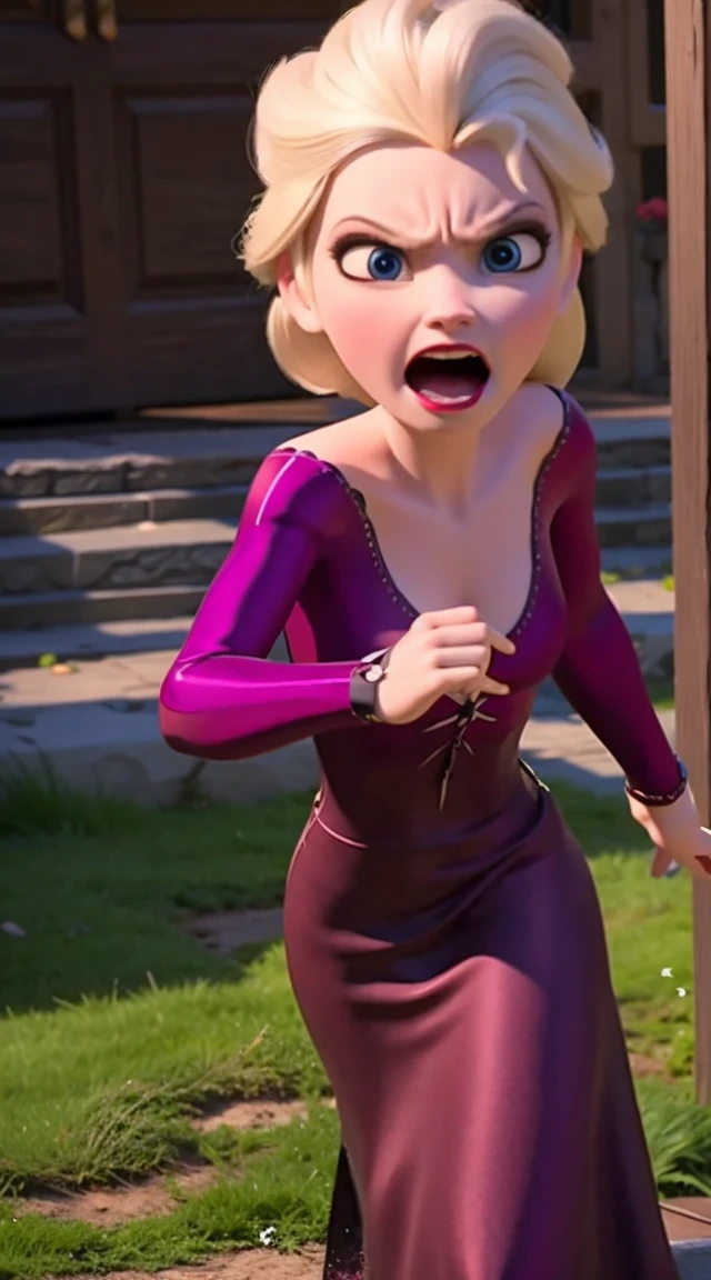 woman scream so angry