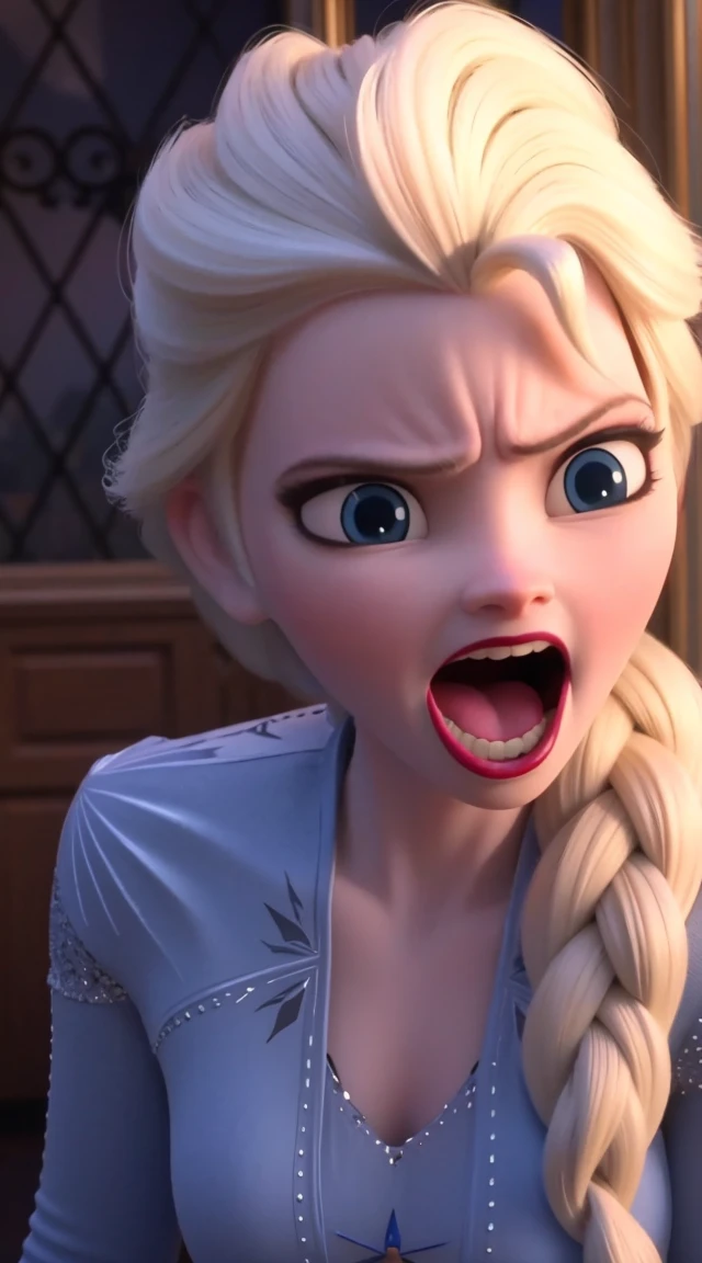 woman scream so angry