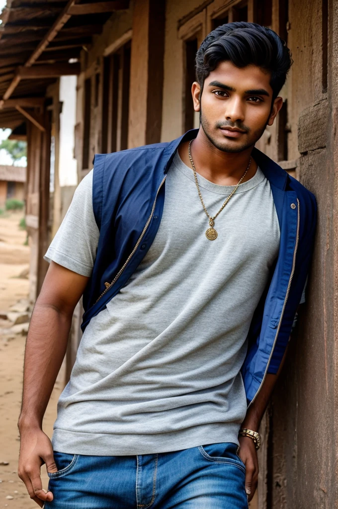 Indian villages 24 year old man stylish derss