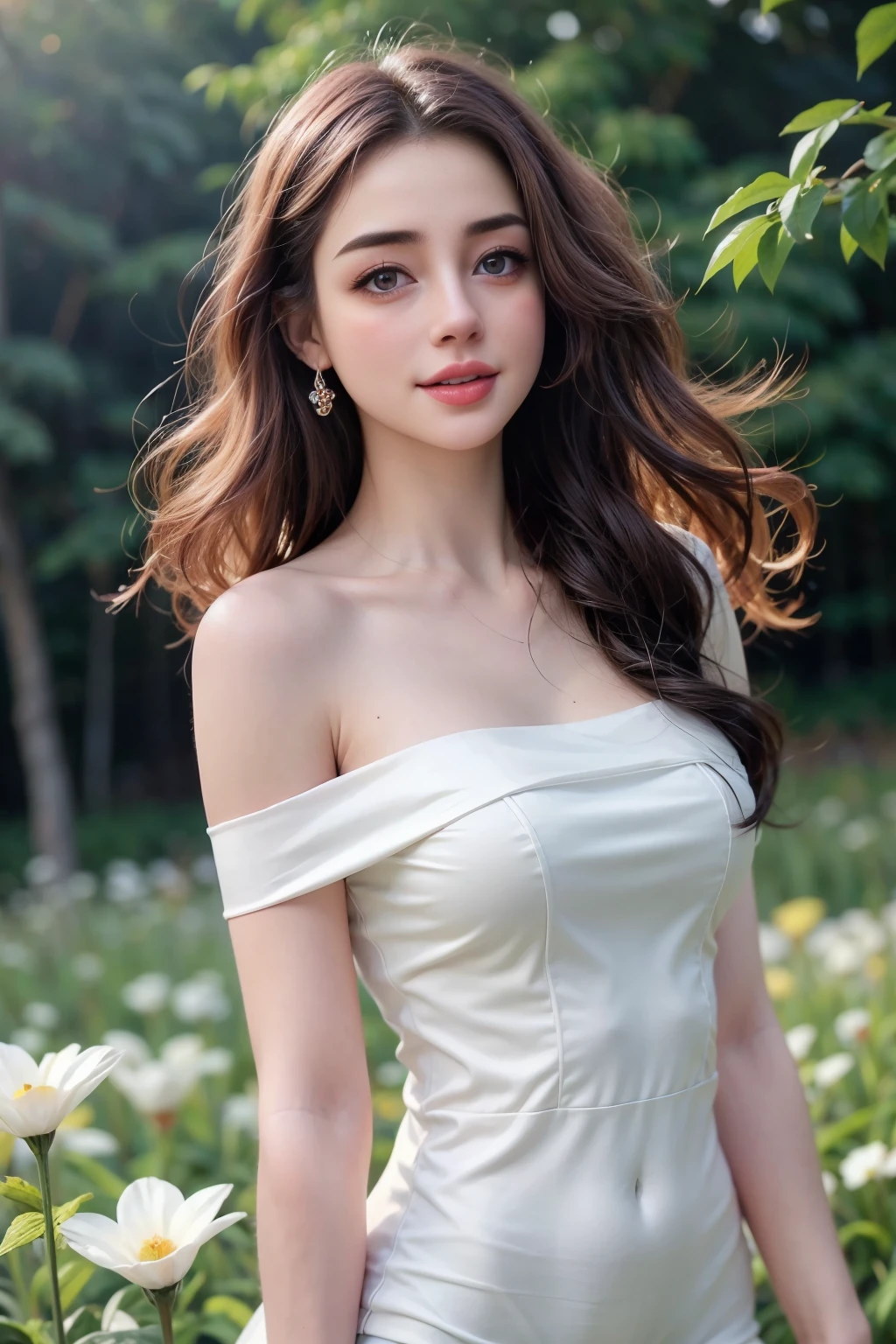 ((Best quality, 8k, Masterpiece :1.3)), Sharp focus :1.2, A pretty girl 24 years old with perfect figure :1.4, Slender abs :1.3, Raw photography、超A high resolution, full body, Ultra High Definition, (Photorealistic:1.4), Detailed Photo, Smiling, Sexy, Facing Camera, Close-up , (Photorealistic), (1girl), Beautiful Face, (Realistic Face),Beautiful Hairstyle, Realistic eyes, beautiful detail eyes, (realistic skin), beautiful skin, (sweater), absurd, attractive, ultra high resolution, ultra realistic, high definition, golden ratio,Good hands、10、high-reaster-piece、highest quality、head:1.3、((Hasselblad photo))、Fine Skin、crisp focus、(Light like a movie)、gentle lighting、Dynamic Ungle、[:(detailed face:1.2):0.2]、
Negative Pro,  Highly detailed face and skin texture, Detailed eyes, Double eyelid,masterpiece,super fine eyes,super fine hand, face zoom, perfect makeup,(Huge breasts that look like they might burst:1.1)