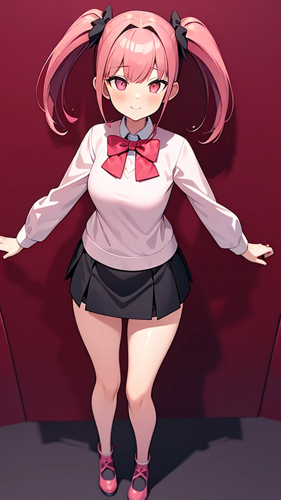 1girl, pretty, wicked smile, hot, sexy, expressive face, expressive eyes, sex, blushing, lewd, taunting, full lips. looking at the viewer small breasts, small hips, small waist, , young girl (best quality) (best detail) girl, teasing expression, pouting, full school girl uniform, modestly covered, skirt., long hair, bratty., by nyantcha, ThiccWithaQ art style, not naked, fully covered chest, sex with a big older man, moaning, getting manhandled, molested, DDLG, daddy, kink, touching tits