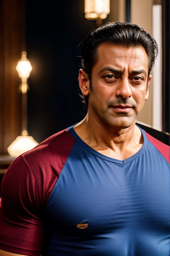 Aamir khan is wearing sweater without Shirt inside