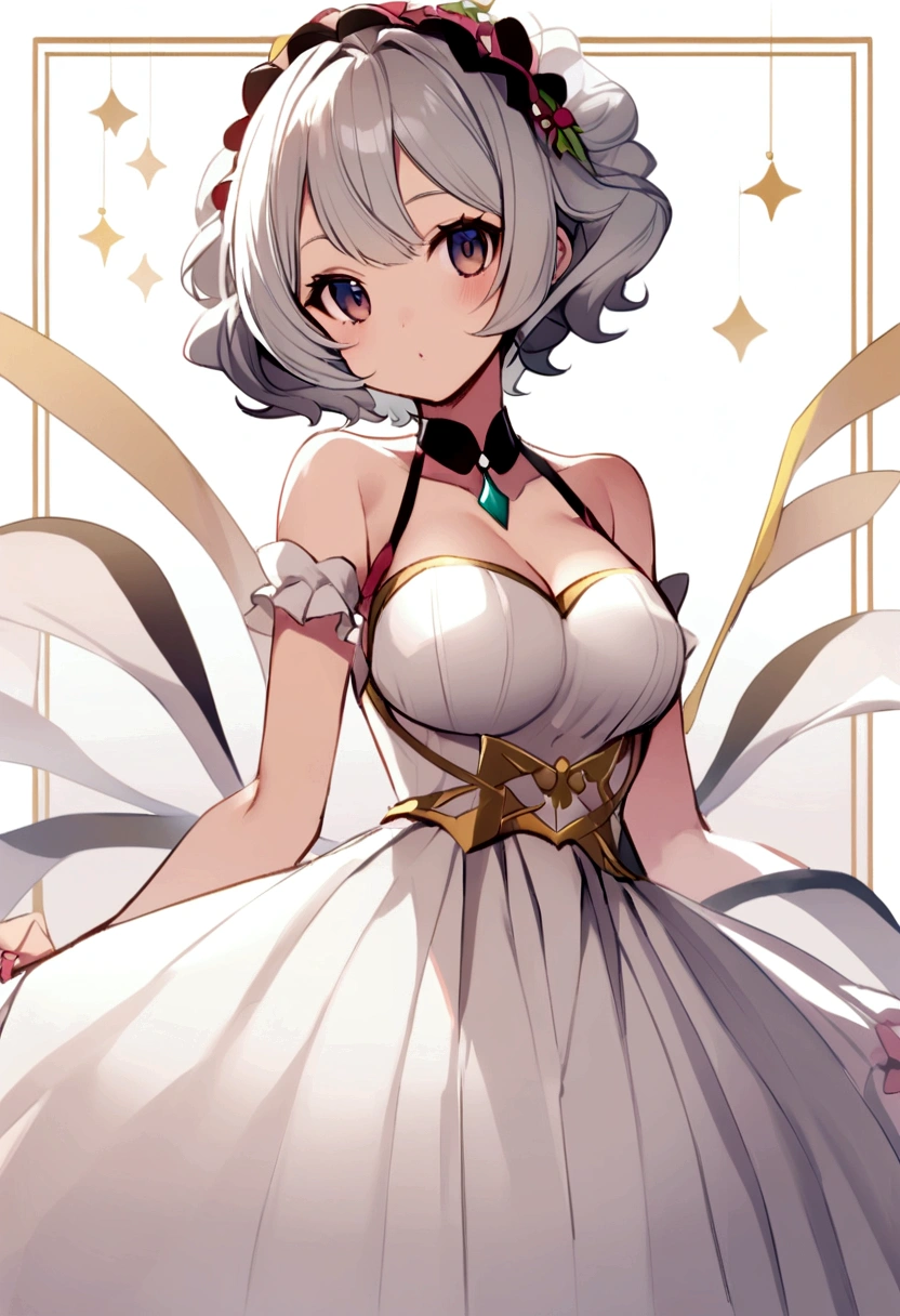 Ultra-high resolution, 8k,high quality,(((Ultra-short stature,Gargari body,Slender,,Magical girl、Cute hairstyle))),(Landscape angle,Cunning Hand),(iridescent light,soft shadow,Anime Painting,thin line drawing),One Little Woman,(((Big Breasts))),