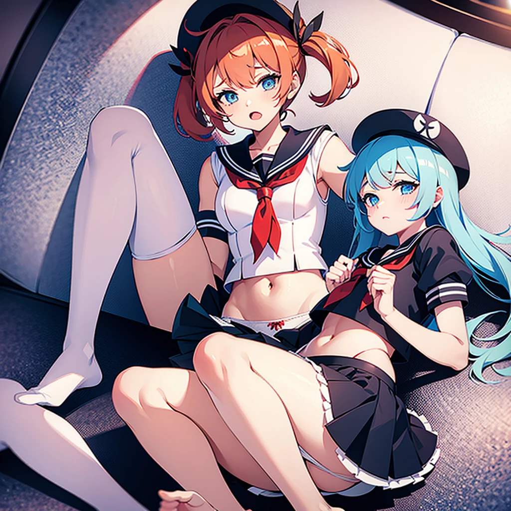 Femboy sailor sissyboy 3boys panty forced skirt
