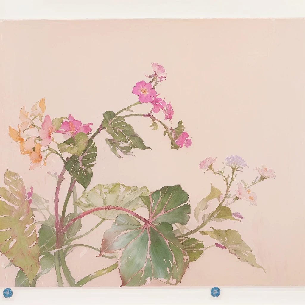 There is a painting,Plants in the painting,There are flowers on it, author:Asainaka, author:Gu Wenchang, author:sailing on fast water, author:Maruyama Ōkyo, author:Tawara Sotatsu, author:Shirokuma Seiho, author:Chizuko Yoshida, author:Zhou Wentianchong