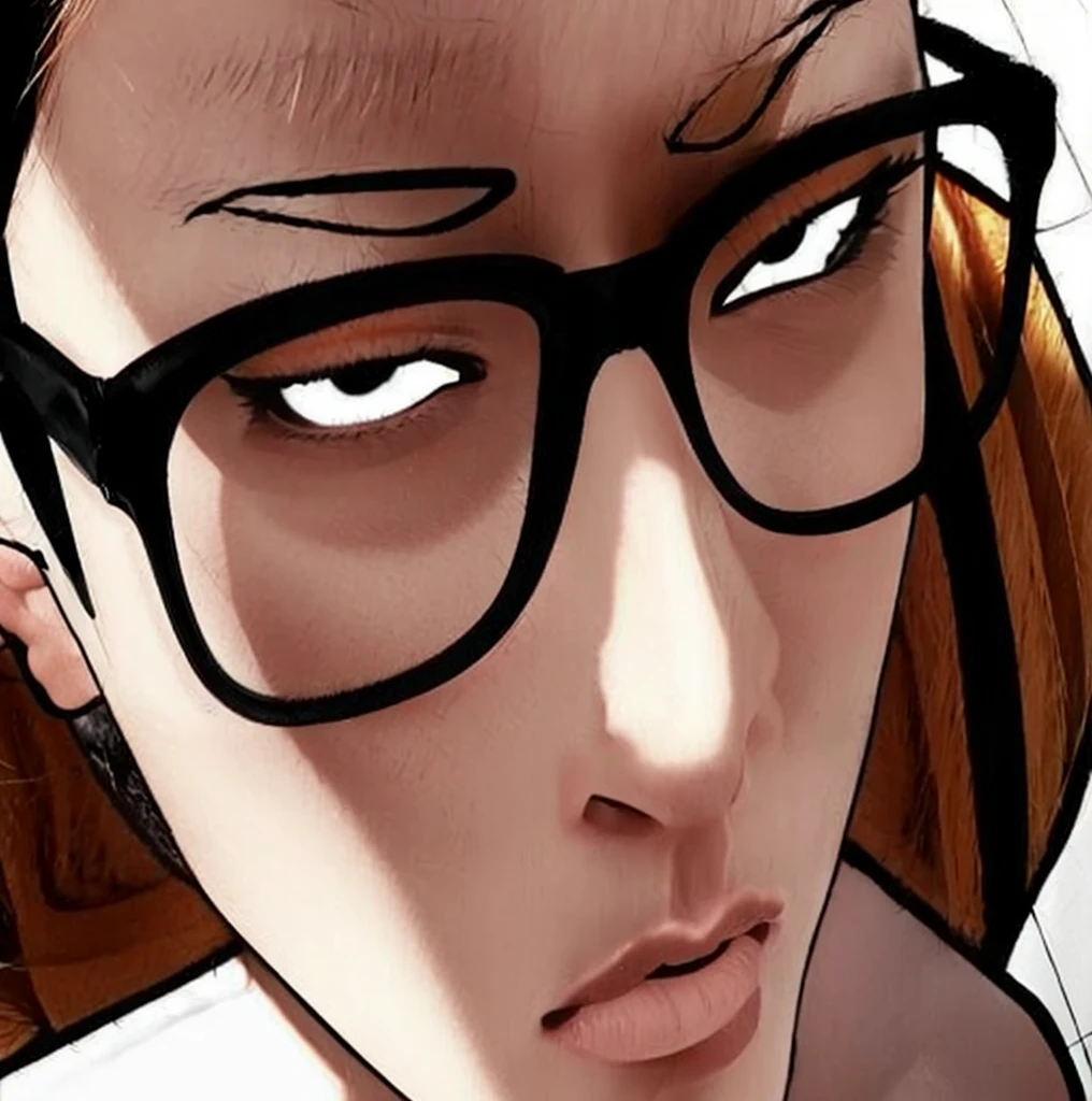 In real life. Detailed. Exactly the same as in the photo. Real. Reality. High quality. An angry, serene look. Cold eyes. Blond. Spectacled. Korean