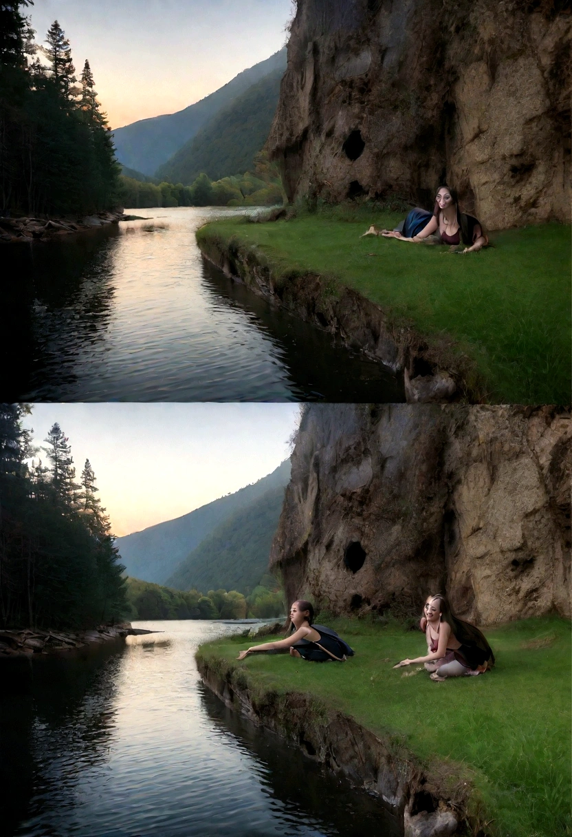 break , Photo Editing, A changed reality, Fantastic scene, Digital art, Creative Editing,1 Girl, crooked , This is Junji , Spooky ,