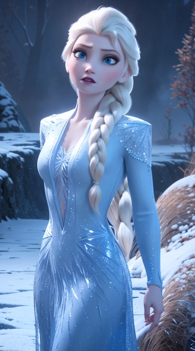 A beautiful, elegant woman with striking blue eyes, long platinum blonde hair, and a regal, icy demeanor, 1 girl, dramatic lighting, intricate ice crystal details, shimmering icy texture, fantasy landscape with snow and frozen lakes, cinematic lighting, photorealistic, detailed facial features, highly detailed, 8K, best quality, cinematic composition, dramatic colors, cool tones