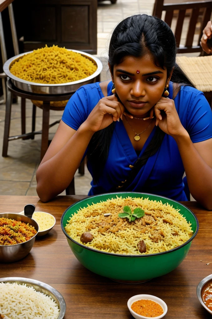 Lots of people in kerala
eating biriyani