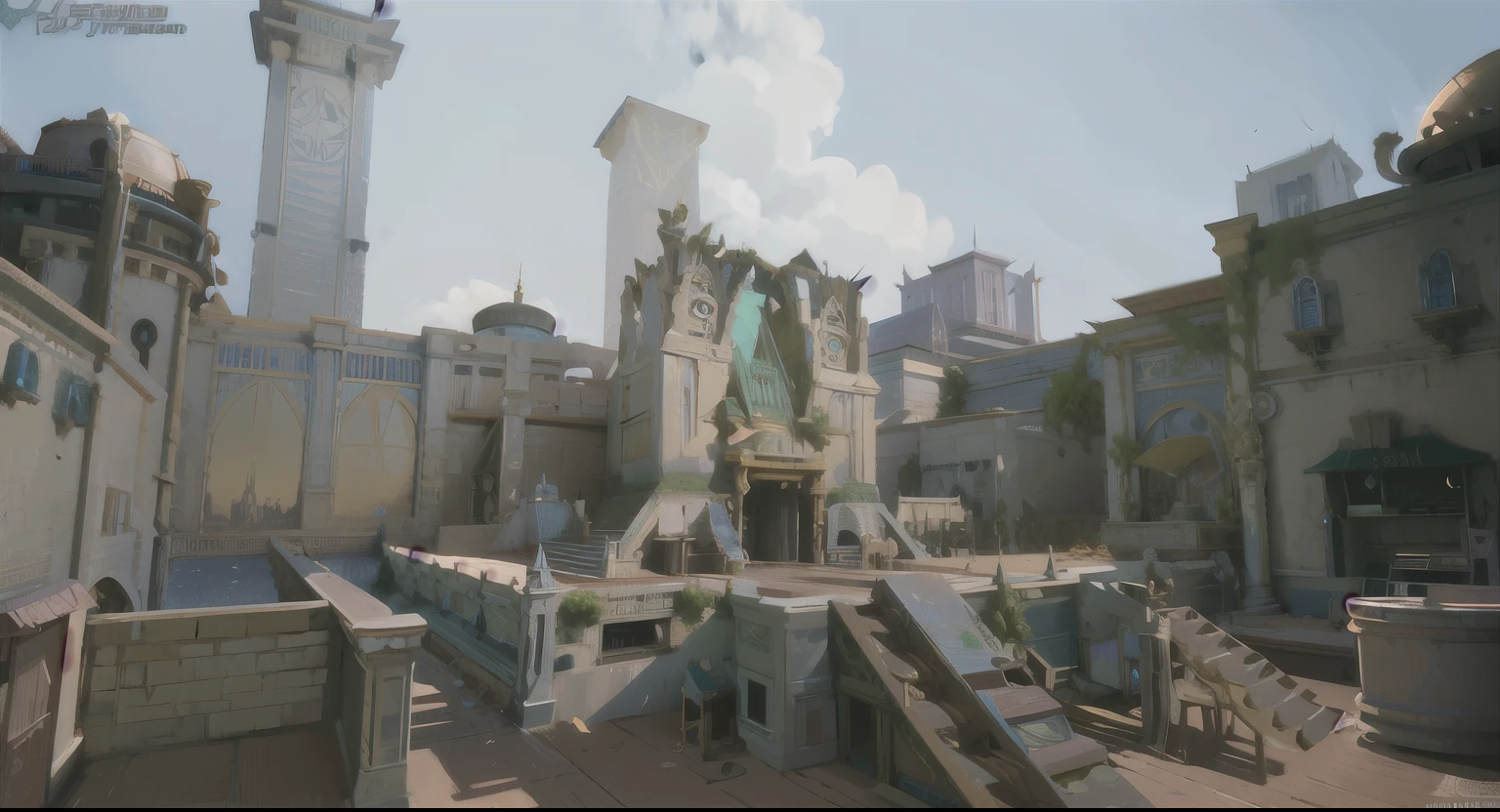 (masterpiece:1.2), best quality, masterpiece, high resolution, The original, Extremely detailed wallpaper, Perfect lighting, CG,realism,painting,Unreal Engine,Concept Art,desert,pyramid,Highlight the central building,Highlight the center of the picture