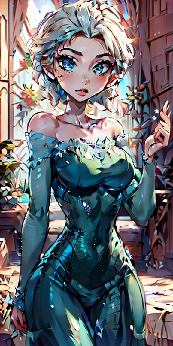 A beautiful, elegant short hair elsa