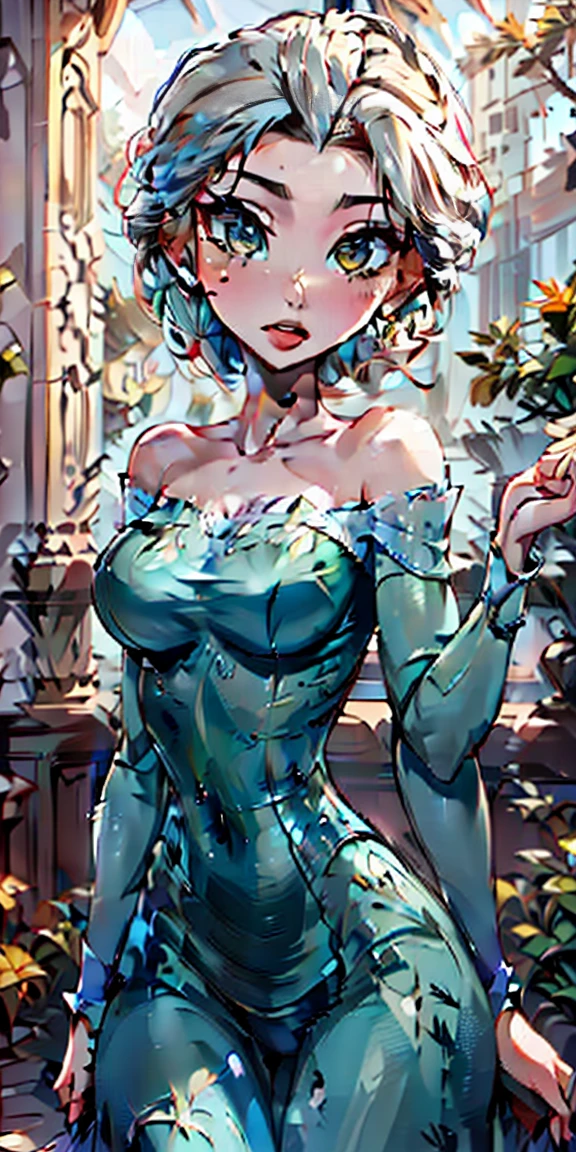 A beautiful, elegant short hair elsa