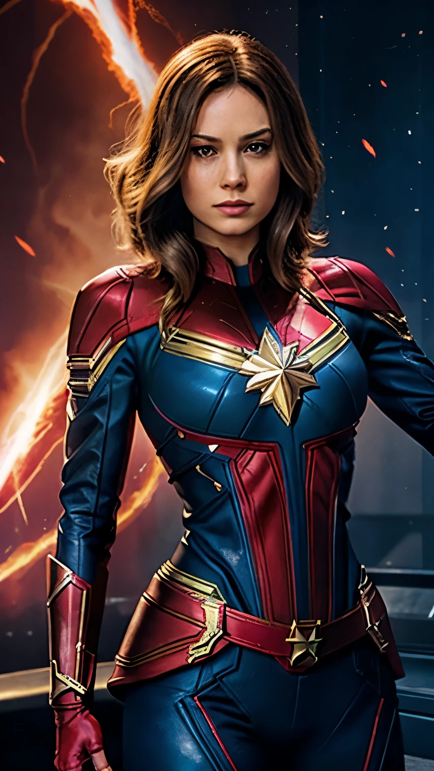 Captain Marvel fight with Scarlet witch
