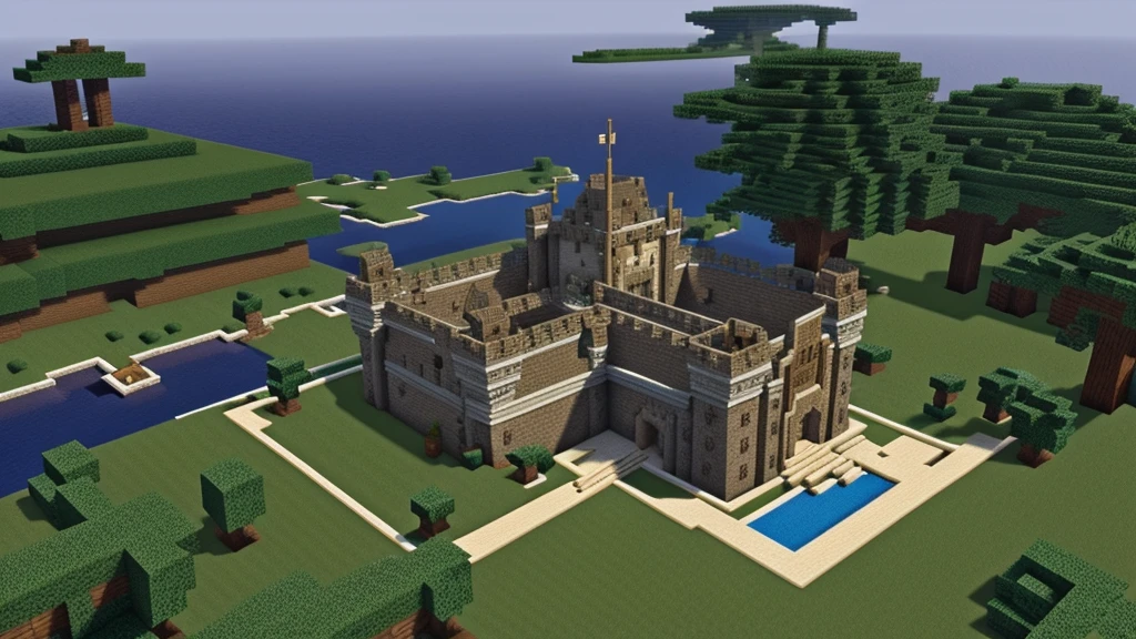 Castle design for Minecraft survival