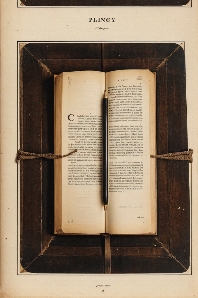 A old book with blank page