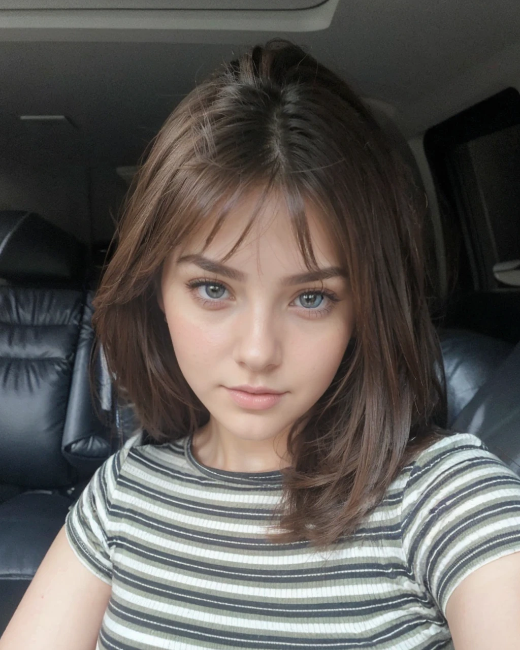 Beautiful girl, beautiful portrait hair, realistic portrait face, shy looking , beautiful eyes, realistic portrait photography, realistic hair, ultra HD 2k, prefect body shape, bigger breasts, perfect breast, sexy girl, curvy body