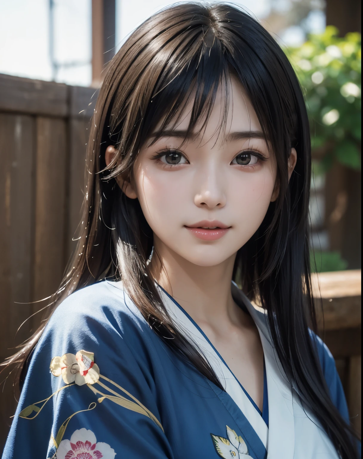 （kimono）、Random pose、(Highest quality,masterpiece:1.3,Ultra-high resolution,),(Ultra-detailed,Caustics),(Photorealistic:1.4,RAW shooting,)Ultra-Realistic Capture,Very detailed,High resolution 16K human skin closeup、 The skin texture is natural、、The skin looks healthy、The color is also uniform.、 Use natural light and color,1 girl,Japanese,33 years old,cute,Black-haired,Mid-length hair,,smile,,(Depth of written boundary、chromatic aberration、、Wide range of lighting、Natural Shading、)、