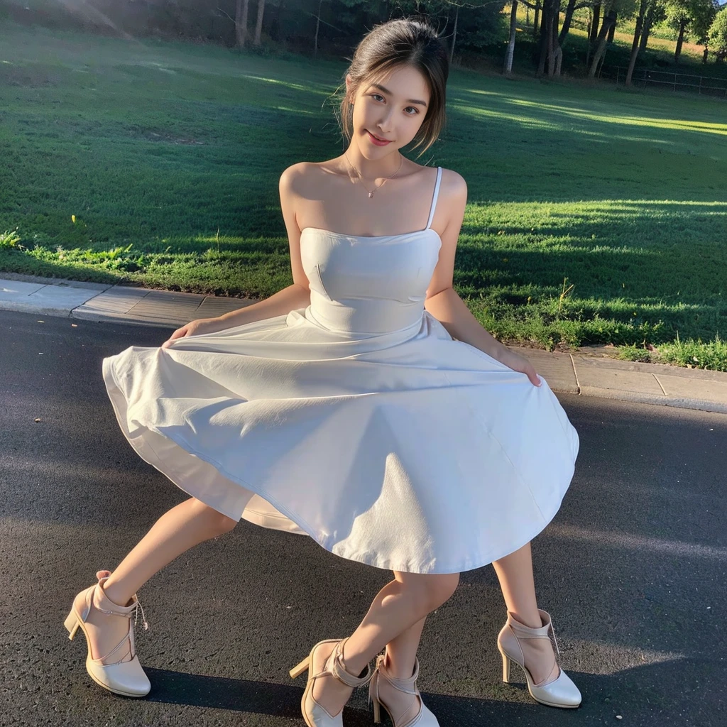 (a photo of the night sky), (a photo of a nighttime landscape), (strapless bra), (a girl pretty girl with perfect figure), (Short flared dress), (cotton spaghetti-strap top), (strapless dress), (short summer wedding dress), (32K,1 20-year-old girl, The light from the rear window is backlit, Ray traching), (full body), (white sneakers), (a pair of white leather boots, highly detailed boots), (hair black), (two-parted hair :1.3), (very thick hair), (hands close to the body), (Slender chest), (visible shoe sole :1,5), (short upper chest :1.5), (pectoral muscles are large :1.5), (upper breasts are firm and round :1.5), (stand upright), (two shoe ends), (two shoe toes) ,(put on blush), (apply powder), (makeup), (standing), (asian girl princess), (thick thighs), (large calves), (large knees), one-piece dress, seamless dress), ( short wedding dress), (Short flared dress), (Short flared dress), (Short flared dress), (Short flared dress), (Short flared dress), (Short flared dress), (Short flared dress), (Short flared dress), (Short flared dress), (Short flared dress), (Short flared dress), (Short flared dress), (Short flared dress), (Short flared dress), (Short flared dress), (Short flared dress), (Short flared dress), (Short flared dress), (strapless dress), (strapless dress), (strapless dress), (strapless dress), (strapless dress), (strapless dress), (strapless dress), (strapless dress), (strapless dress), (strapless dress), (cotton spaghetti-strap top), (cotton spaghetti-strap top), (cotton spaghetti-strap top), (midi dress) , (knee-length outfit), (knee-length outfit), (large knees), (one-piece dress), (seamless dress), (long shins) , (big shins), (knee gap), (a photo that looks at the viewer)