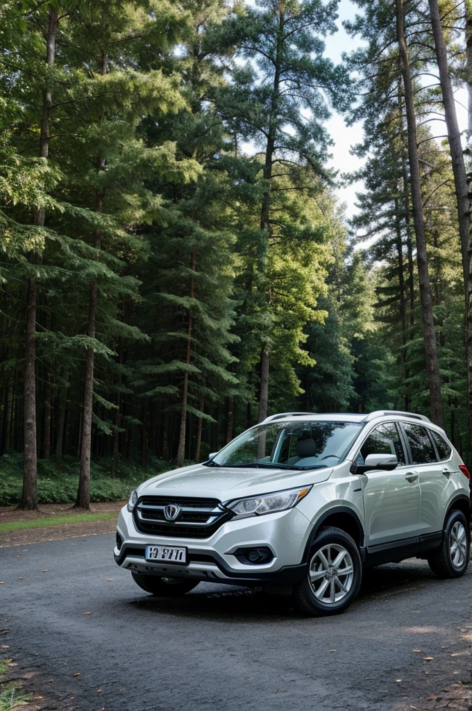 CRV Written and trees in background 