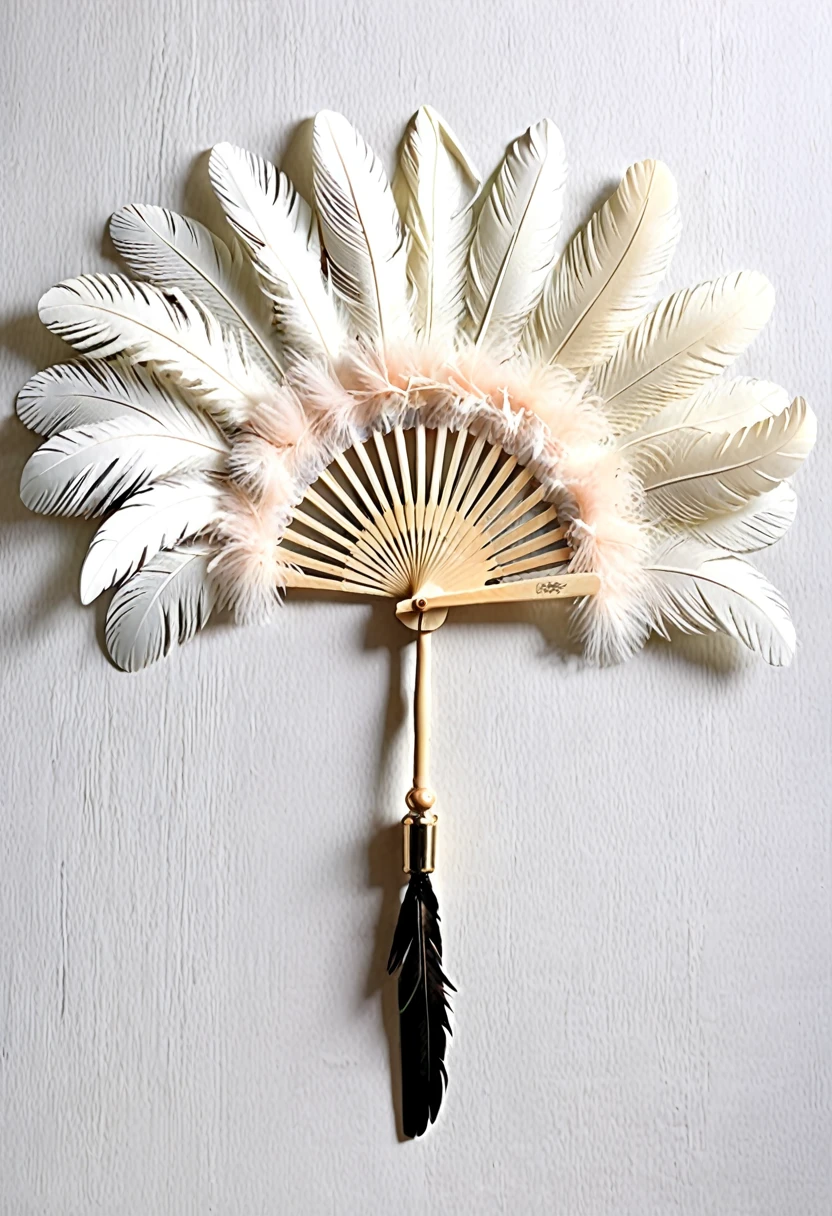 (Handle Feather Fan)
