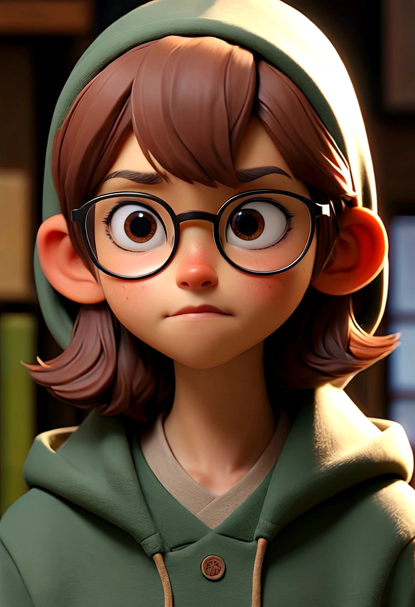 live-action Smart tall Muscular Long face I'm wearing glasses Bangs straight The bangs are even Japanese Wearing a hoodie