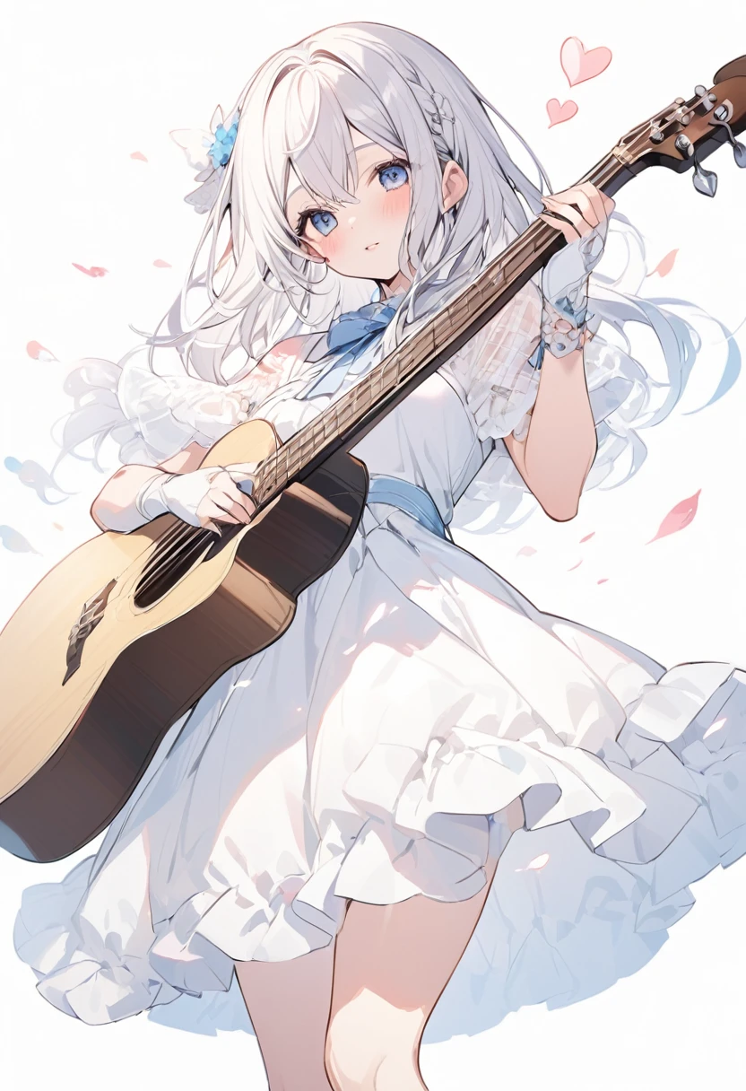 Simple white background　Voice of the Heart