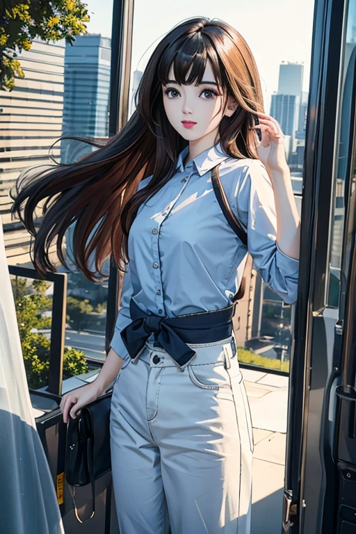 Highest quality、masterpiece、High sensitivity、High resolution、detailed、One Woman、Slim Body、Truck Driver。