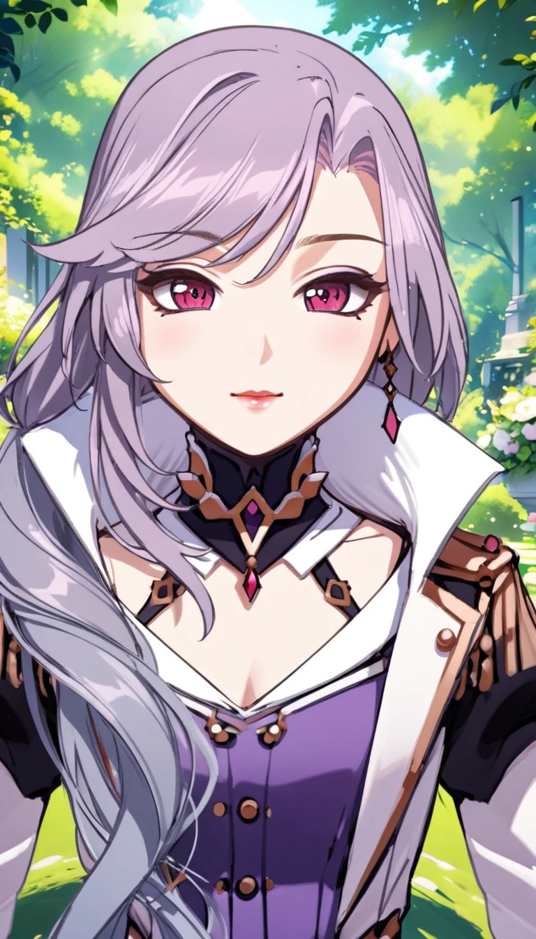 1girl, Sonata, purple hair, full bofy 